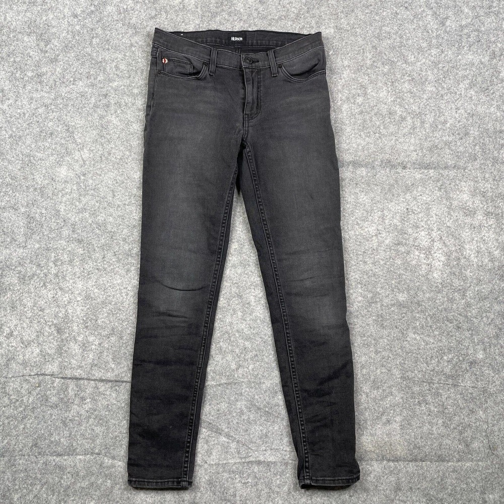 HUDSON Krista Super Skinny Jeans Women's Size 27 Charcoal Wash Black